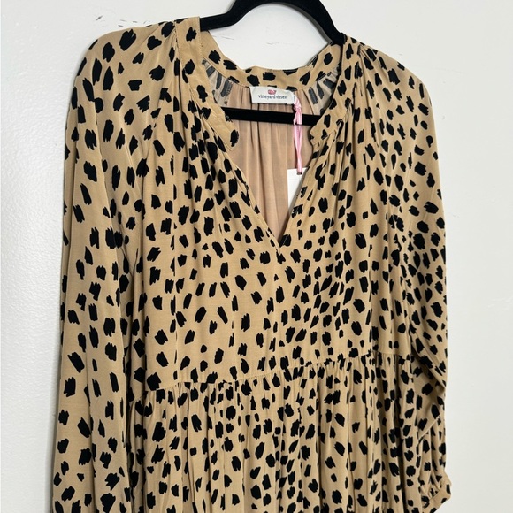 Vineyard Vines Tan and Black Long Sleeve Dress - Picture 14 of 14